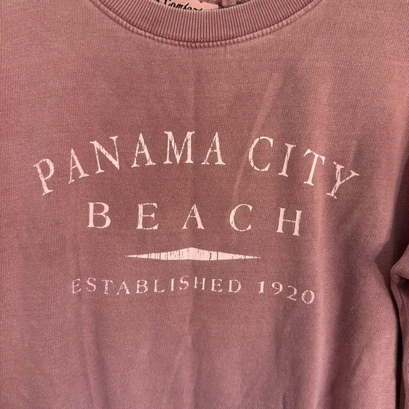 Panama City Beach Women’s Pink Crewneck Sweater Size Small - Picture 2 of 10